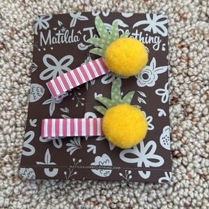 Matilda Jane Yellow and Pink Hair Accessories